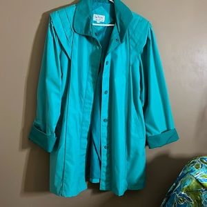 MCM overcoat jacket oversized green